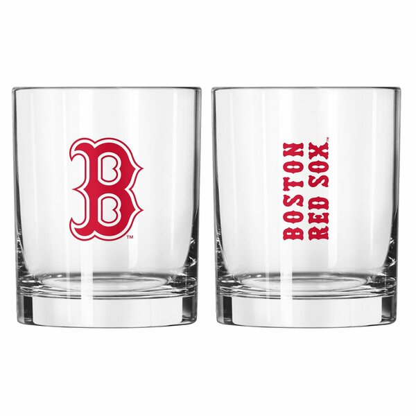 Logo Brands Boston Red Sox 14oz Gameday Rocks Glass 505-G14R-1